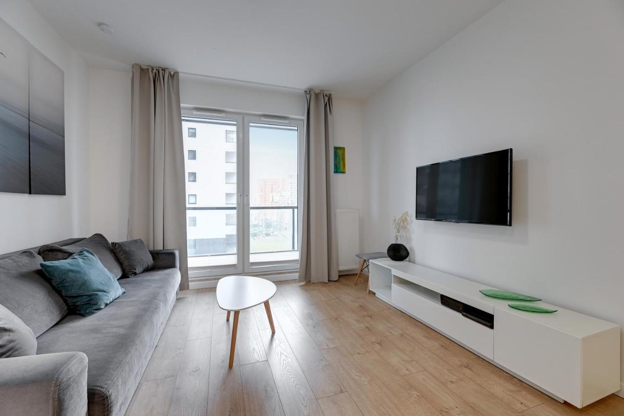 Apartament Nadmorskie Spektrum & Parking Gdańsk Exteriör bild